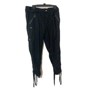 Pants capris INC International Concept Size 12 Black pocket & zipper comfortable